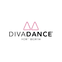 a logo for divadance fort worth , a dance studio in fort worth , texas .