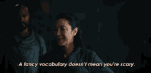 A Fancy Vocabulary Doesnt Mean Youre Scary Philippa Georgiou GIF - A Fancy Vocabulary Doesnt Mean Youre Scary Philippa Georgiou Red Eyes GIFs