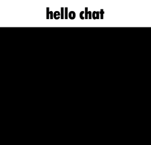 a woman wearing a head scarf and a purple hoodie with the words hello chat below her