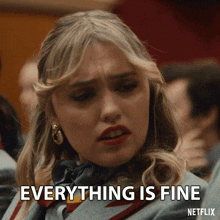 Everything Is Fine Aimee Gibbs GIF - Everything Is Fine Aimee Gibbs Aimee Lou Wood GIFs