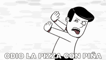 Odio La Pizza Con Pina Curiosamente GIF - Odio La Pizza Con Pina Curiosamente Odio GIFs