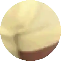 a close up of a circle with a few dots on it