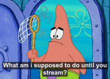 Spongebob Stream What Am I Supposed To Do GIF - Spongebob Stream What Am I Supposed To Do Patrick Starfish GIFs