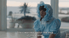 Shes Worried About The End Of The Planet Concerned GIF - Shes Worried About The End Of The Planet Concerned Conspiracy GIFs