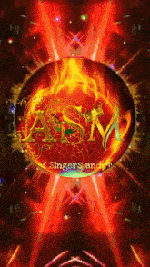 a logo for a company called asm of singers and music