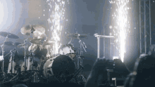 Fireworks On The Drums GIF - Fireworks On The Drums Lady Drummer GIFs