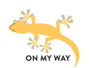 On My Way Coming Sticker - On My Way Coming Gecko Stickers