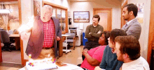 parks and rec on fire flame burning jerry gergich