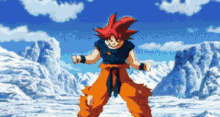Son Goku Super Saiyan God GIF