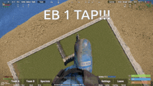 a screenshot of a video game says eb 1 tap !!!