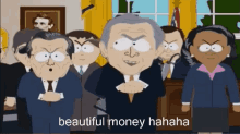 South Park Beautiful Money GIF - South Park Beautiful Money Rumsfeld GIFs