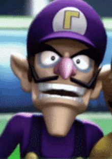Waluigi Surprised GIF - Waluigi Surprised Smash Bros GIFs