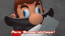 Smg4 Mario GIF - Smg4 Mario Oh Some Toilet Paper GIFs