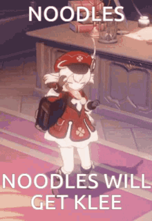 Klee Noodles GIF - Klee Noodles Genshin GIFs