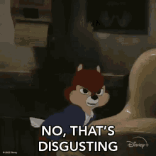 No Thats Disgusting Chip GIF - No Thats Disgusting Chip Chip N Dale Rescue Rangers GIFs