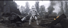 star wars the force awakens storm trooper fight battle