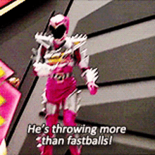 Power Rangers Pink Ranger GIF - Power Rangers Pink Ranger Hes Throwing More Than Fastballs GIFs