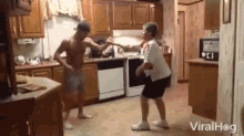 Dancing Mother And Son GIF