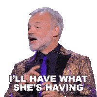 I'Ll Have What She'S Having Graham Norton Sticker - I'Ll Have What She'S Having Graham Norton Queen Of The Universe Stickers