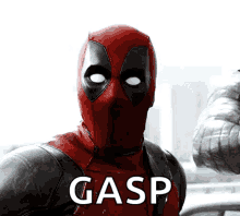 Deadpool Gasp GIF - Deadpool Gasp Sarcastic GIFs