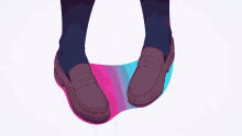 a cartoon of a boy with his hands in the air