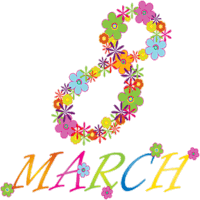 8_марта поздравляю Sticker - 8_марта поздравляю March_8 Stickers