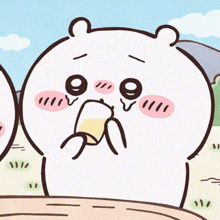 a cartoon of a bear drinking from a glass