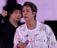 funny bts jin and jungkook jin and jk bts on stage