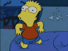 Bart Transforms Into A Bat - The Simpsons GIF - The Simpsons Bart Simpson Transform GIFs