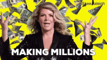Making Millions Keezia Leigh GIF - Making Millions Keezia Leigh Abundance GIFs