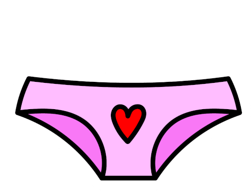Sticker And Icon Of Black Trendy Panties And Underwear, Isolated