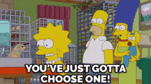 Me Hunting For Boys - "You'Ve Just Gotta Choose One." GIF - The Simpsons Lisa Guinea Pigs GIFs