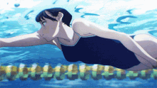 Akebi Chan Swimming GIF - Akebi Chan Swimming Race GIFs