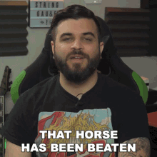 That Horse Has Been Beaten Andrew Baena GIF - That Horse Has Been Beaten Andrew Baena You Know What I Mean GIFs