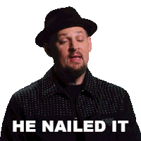 He Nailed It Joel Madden Sticker - He Nailed It Joel Madden Ink Master Stickers