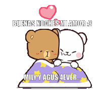 Buenas Noches Mi Amor Amor Flork Corazon Sticker