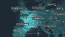 a screenshot of a video game shows a map of the world