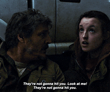 the last of us joel miller theyre not gonna hit you they are not going to hit you pedro pascal