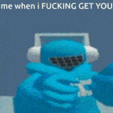 a picture of a cartoon character with the words me when i fucking get you on the bottom