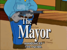 mayor the mayor the simpsons homer simpson
