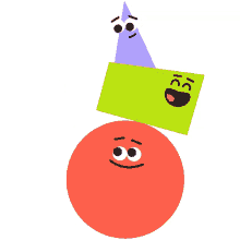 shapemates friends red circle stacking cute