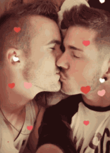 kiss heart gay couple