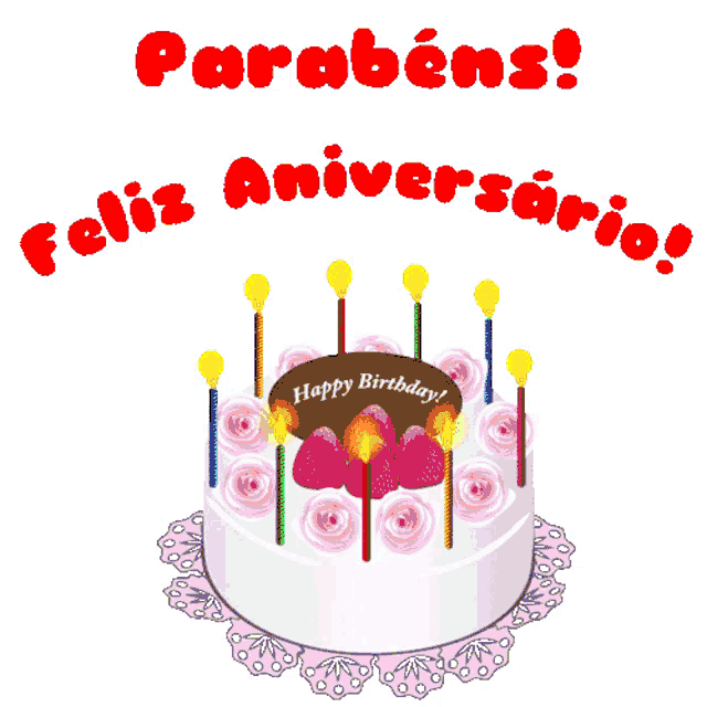 Feliz aniversário, parabéns!