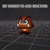 a video game character with the words my honest-to-god reaction