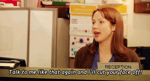 Erin Hannon The Office GIF - Erin Hannon The Office Cut Your Face Off -  Discover & Share GIFs