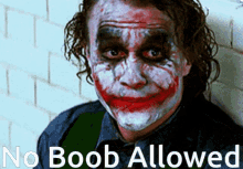 Joker No Boob Allowed GIF - Joker No Boob Allowed GIFs