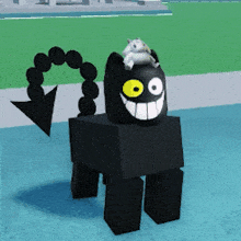 a cartoon character with a unicorn on his head