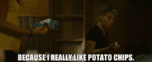 Terminator Sarah Connor GIF - Terminator Sarah Connor Because I Really Like Potato Chips GIFs