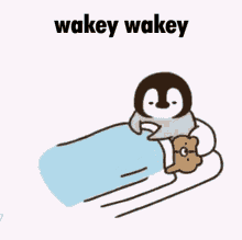 Wakey Wakey Penguin GIF - Wakey Wakey Penguin Wake Up GIFs