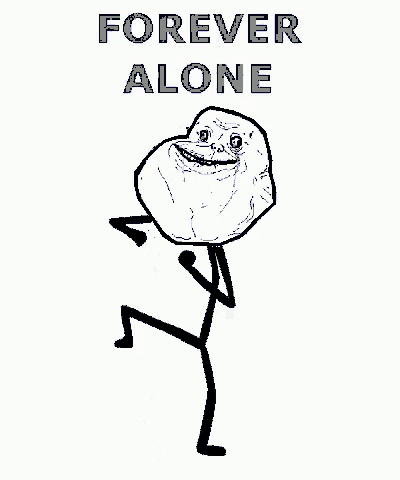 Forever Alone Sad Troll Dance GIF